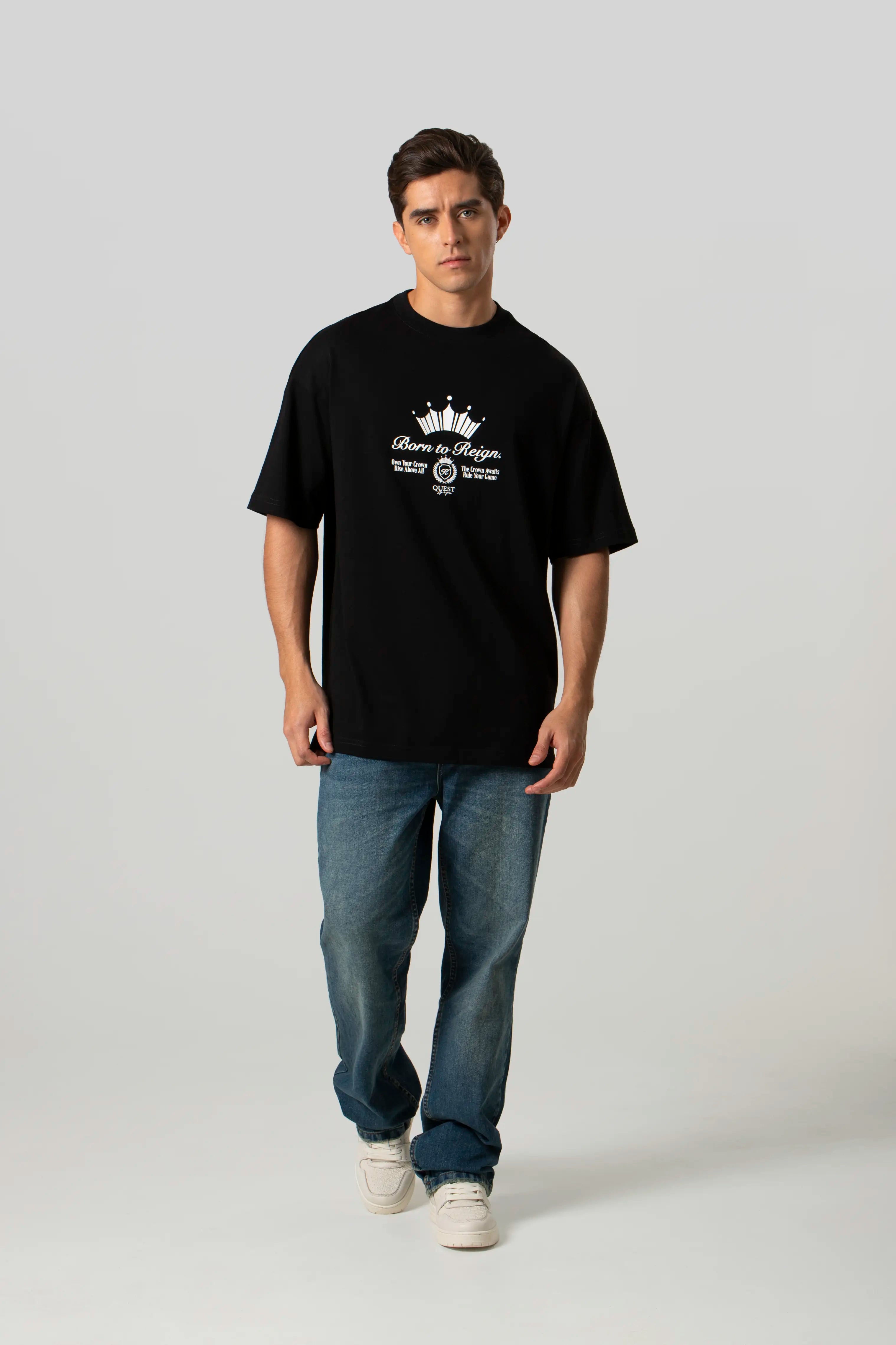 CAMISETA MANGA CORTA COLOR NEGRO