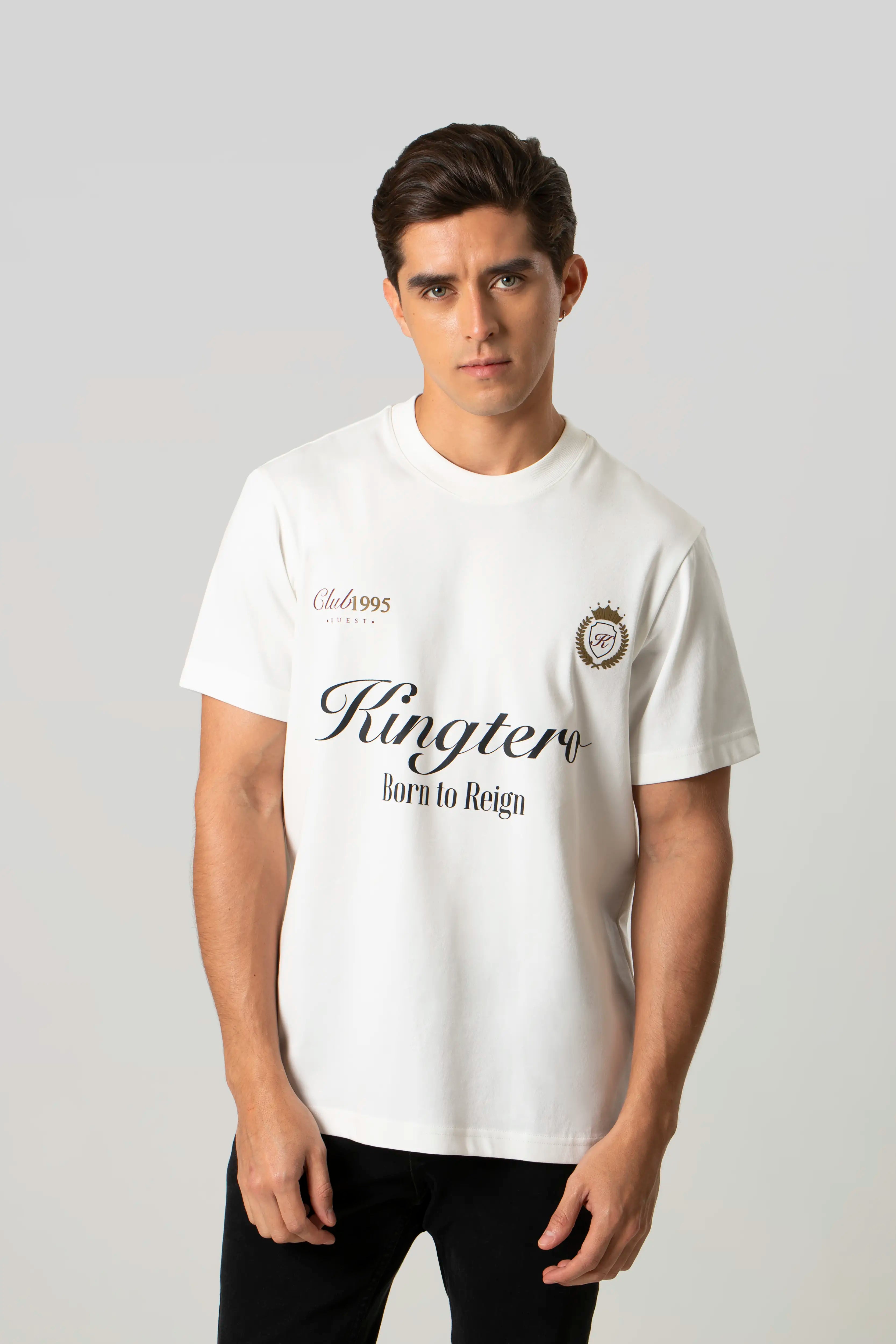 CAMISETA MANGA CORTA COLOR IVORY