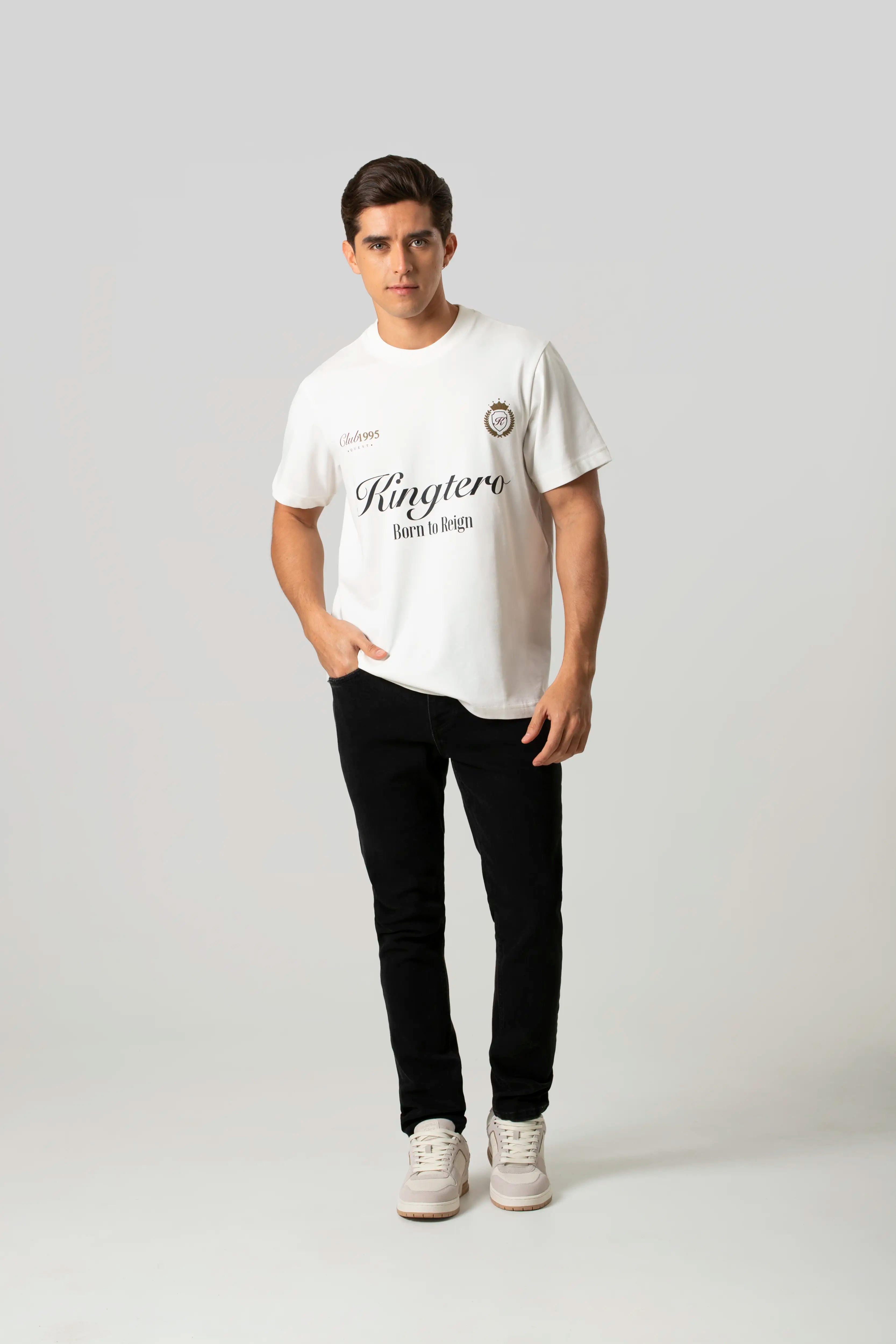 CAMISETA MANGA CORTA COLOR IVORY