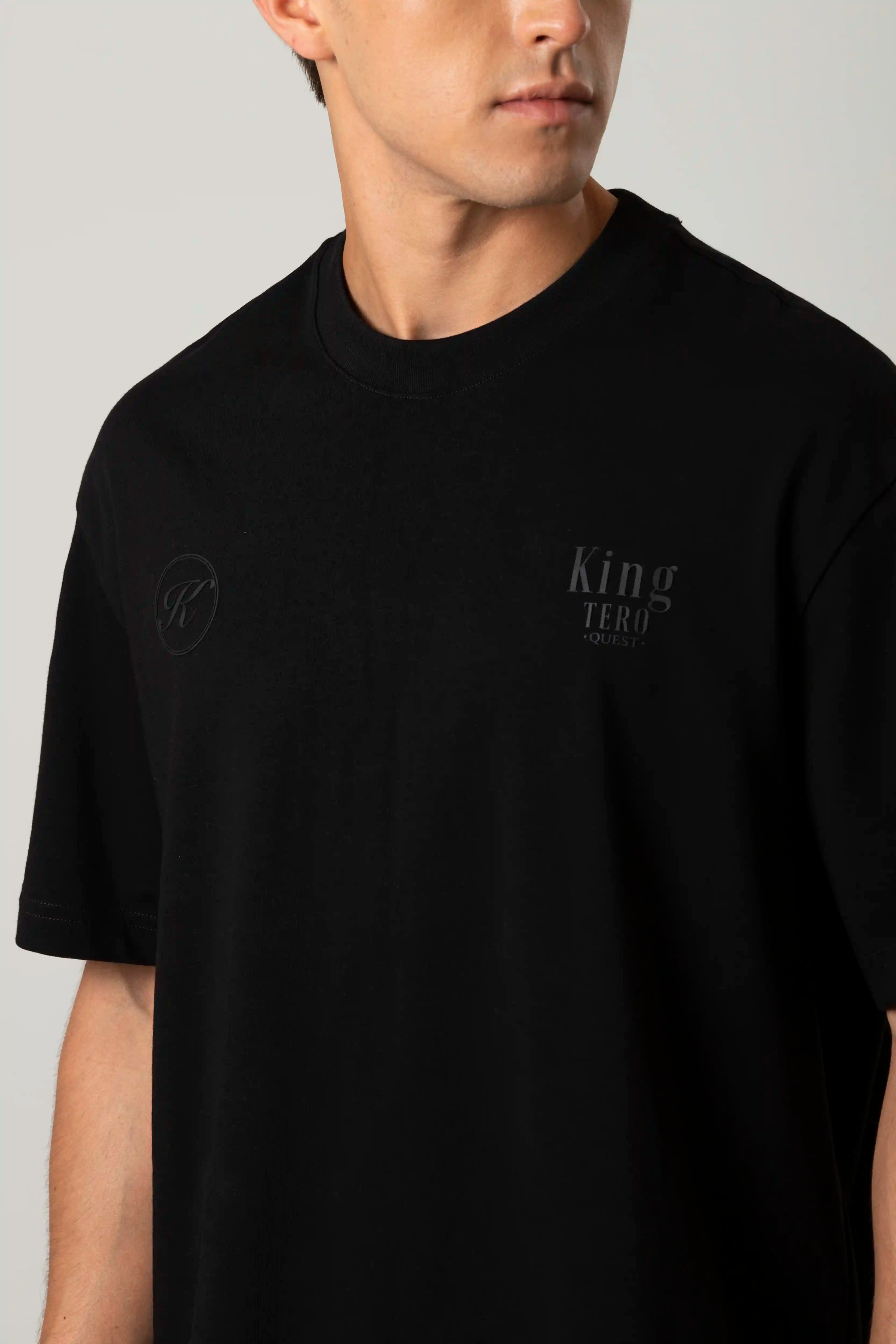 CAMISETA MANGA CORTA COLOR NEGRO