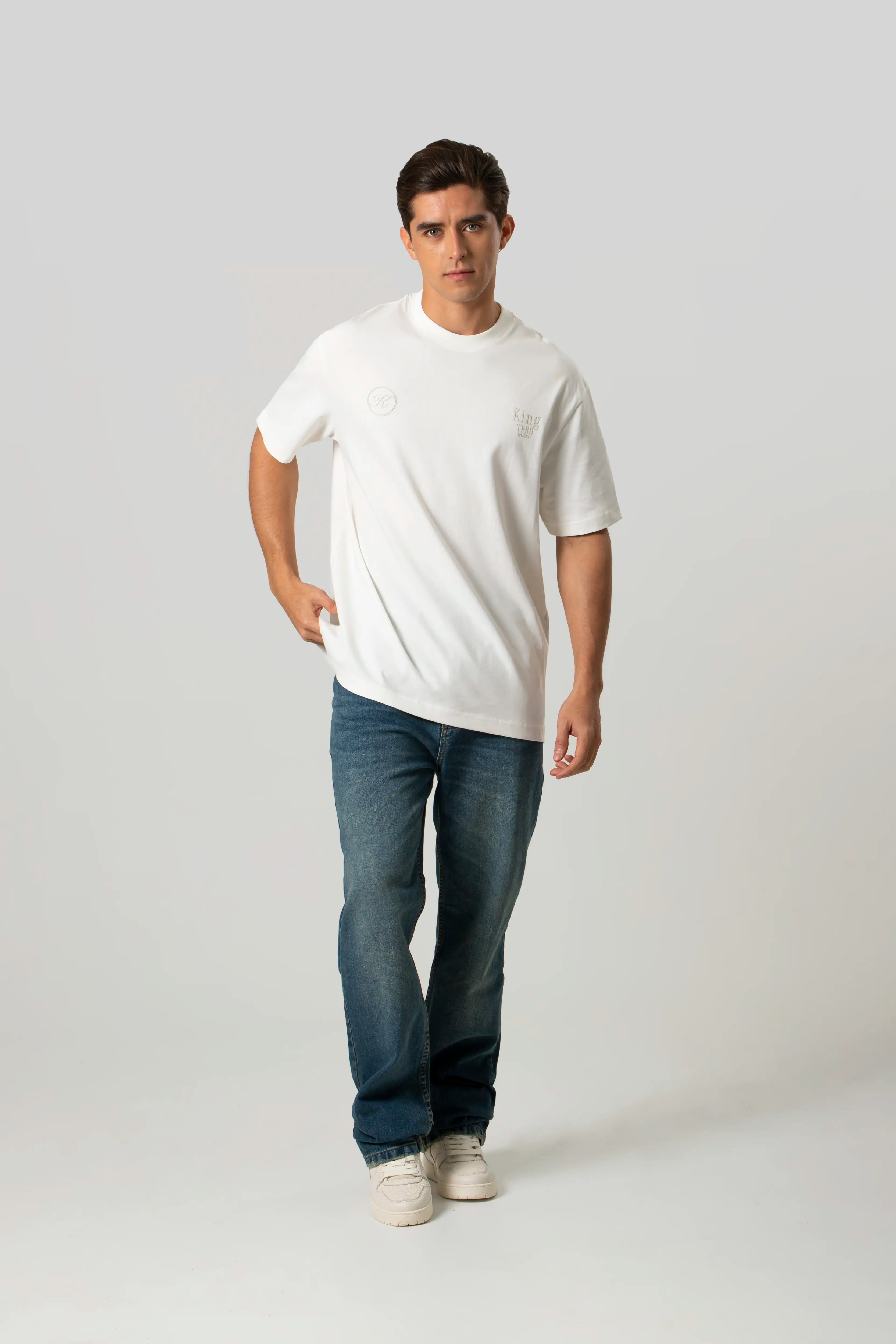 CAMISETA MANGA CORTA COLOR IVORY