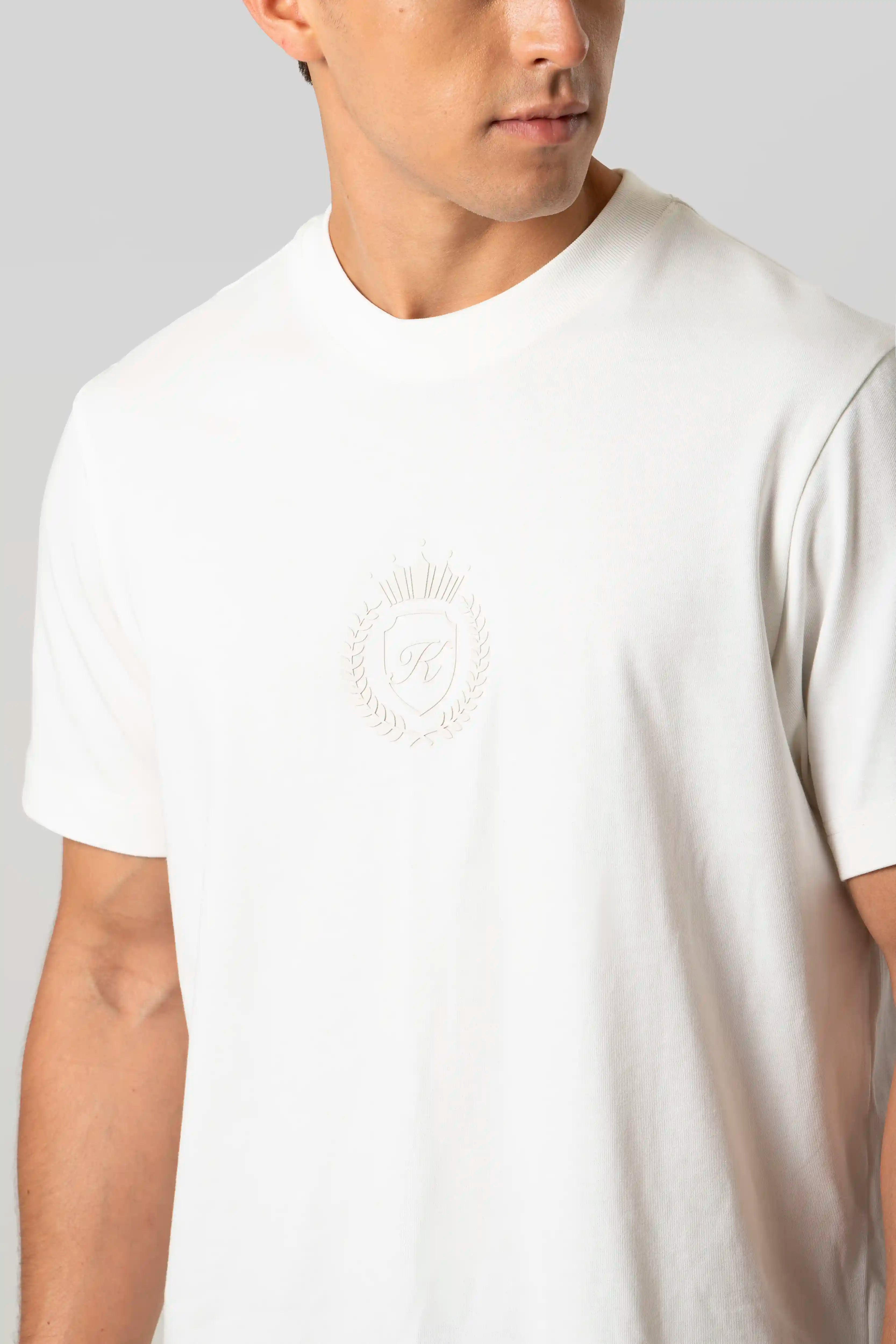 CAMISETA MANGA CORTA COLOR IVORY