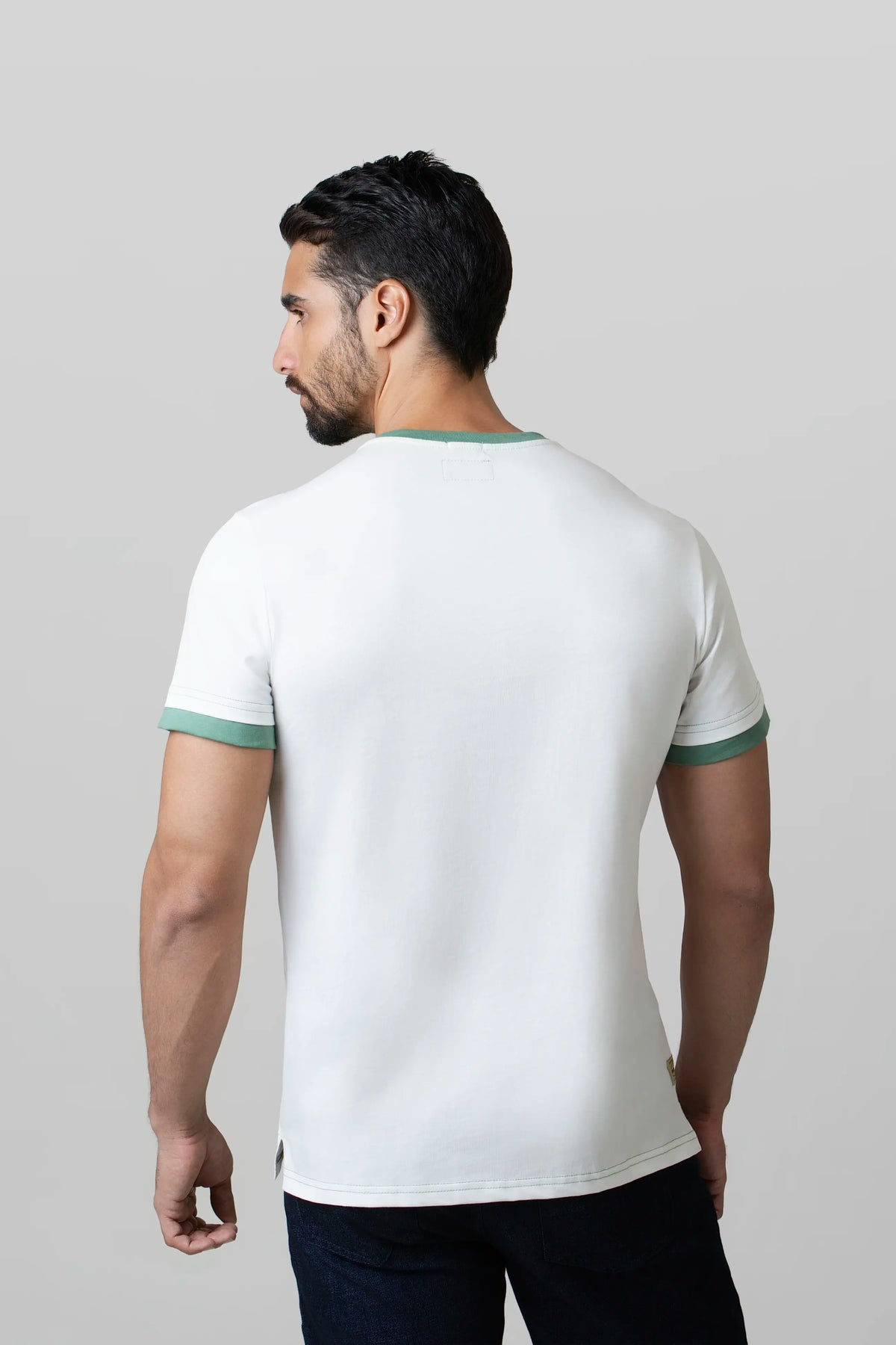 CAMISETA MANGA CORTA COLOR IVORY