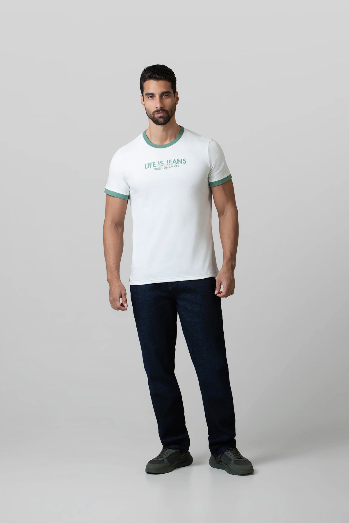 CAMISETA MANGA CORTA COLOR IVORY