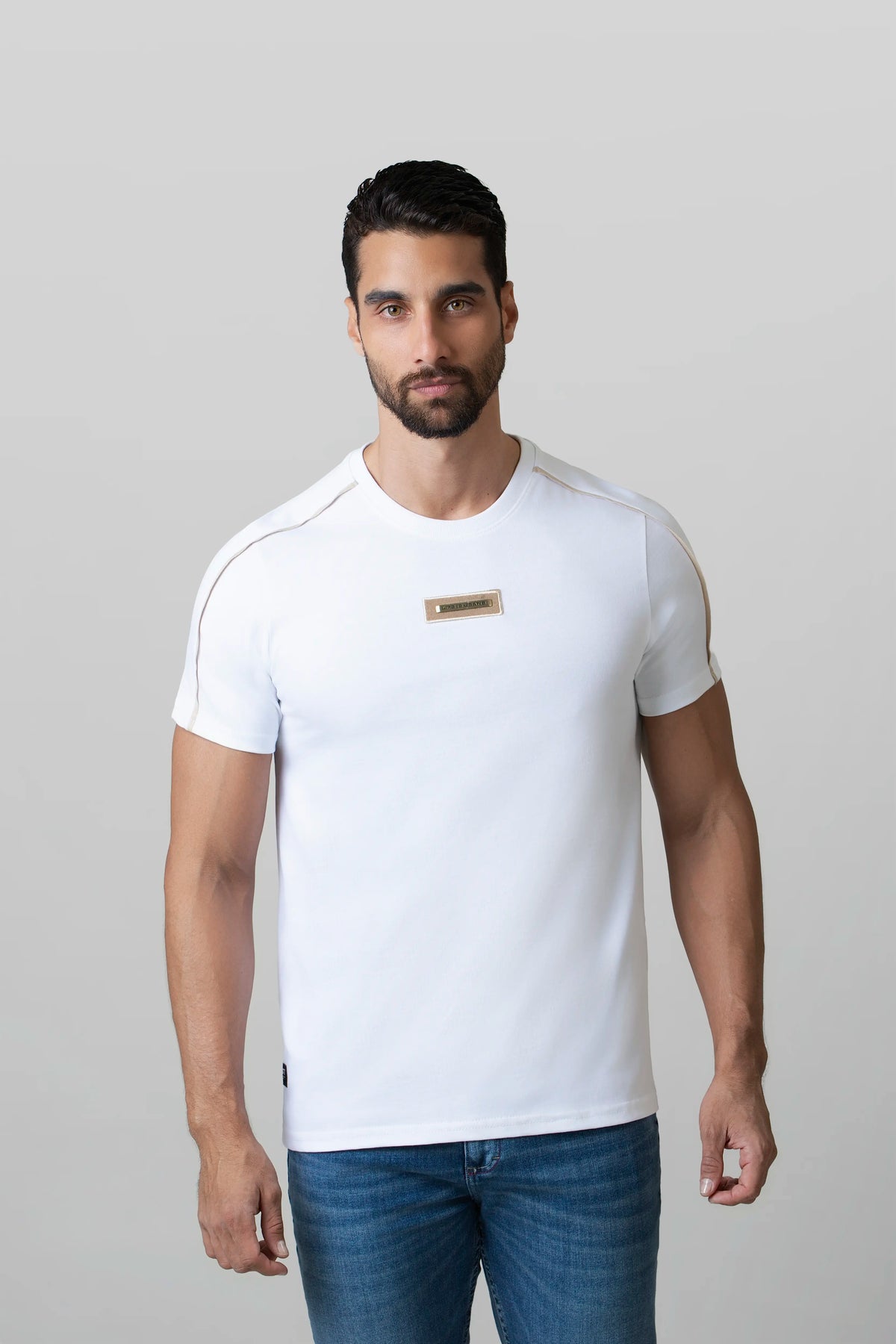 CAMISETA MANGA CORTA COLOR BLANCO BLANCO