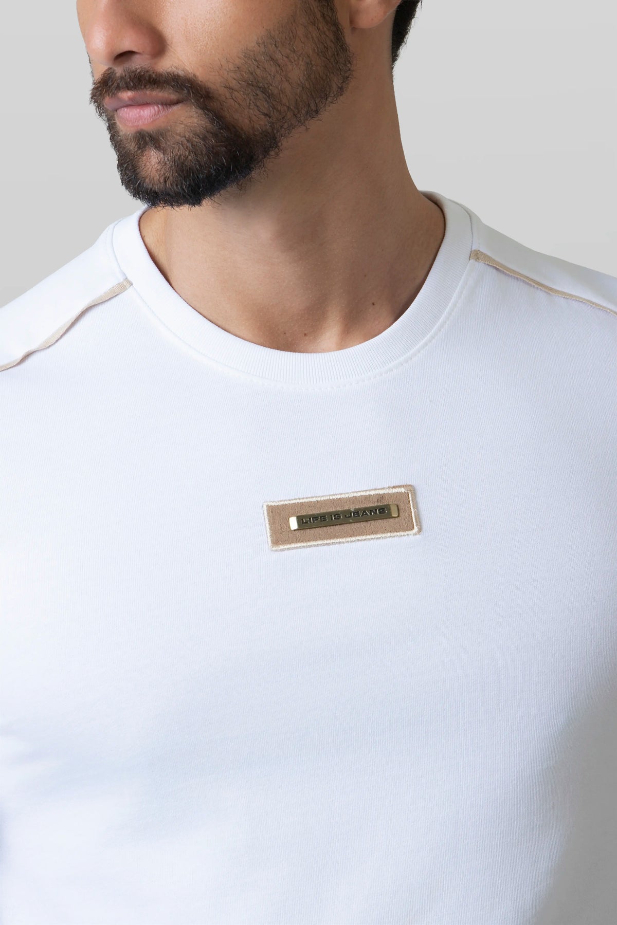 CAMISETA MANGA CORTA COLOR BLANCO BLANCO