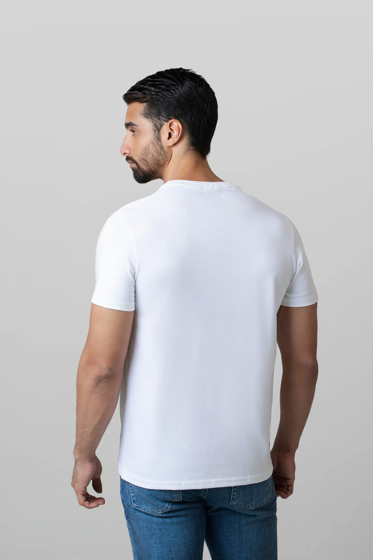CAMISETA MANGA CORTA COLOR BLANCO BLANCO