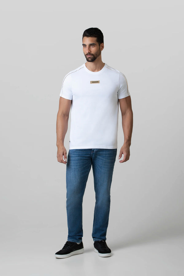 CAMISETA MANGA CORTA COLOR BLANCO BLANCO