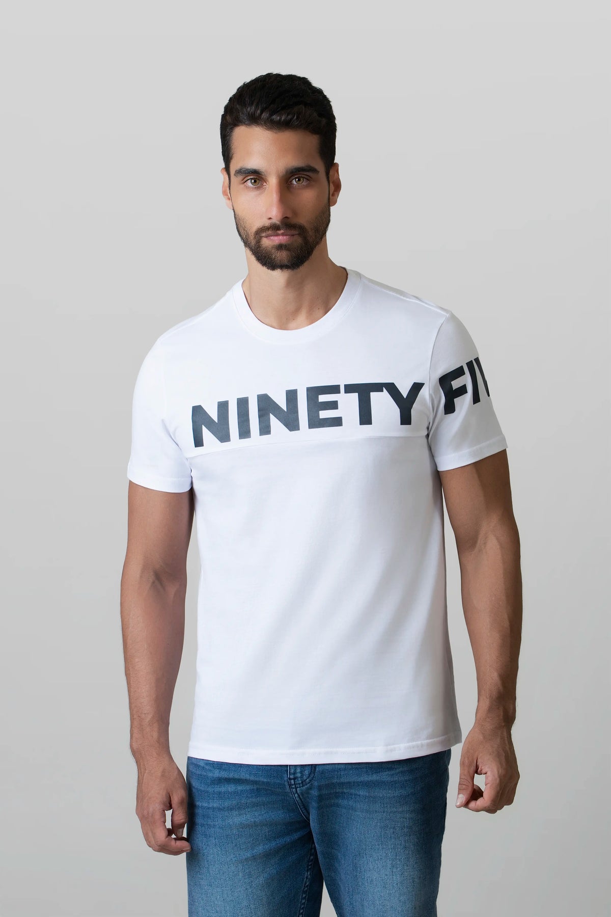 CAMISETA MANGA CORTA COLOR BLANCO OPTICO