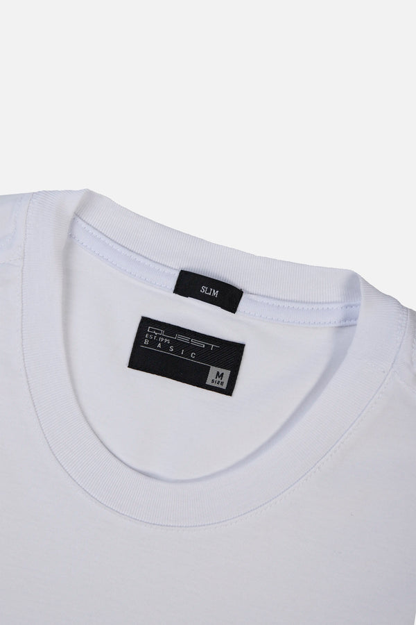 CAMISETA MANGA CORTA COLOR BLANCO OPTICO