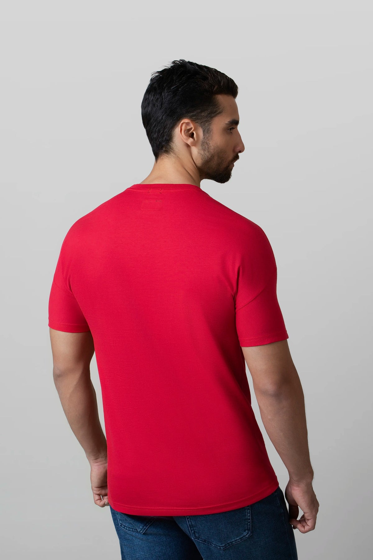 CAMISETA MANGA CORTA COLOR ROJO
