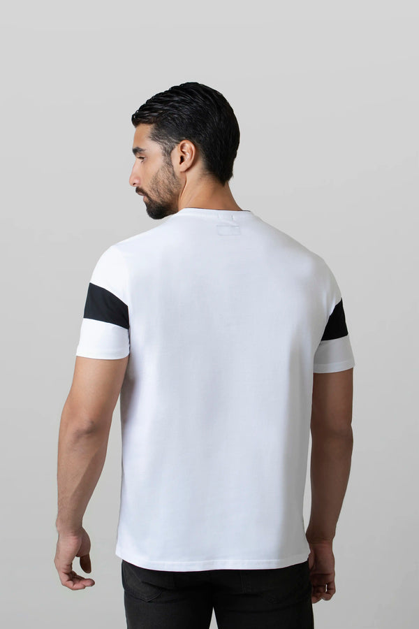 CAMISETA MANGA CORTA COLOR BLANCO OPTICO