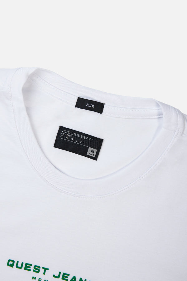 CAMISETA MANGA CORTA COLOR BLANCO OPTICO