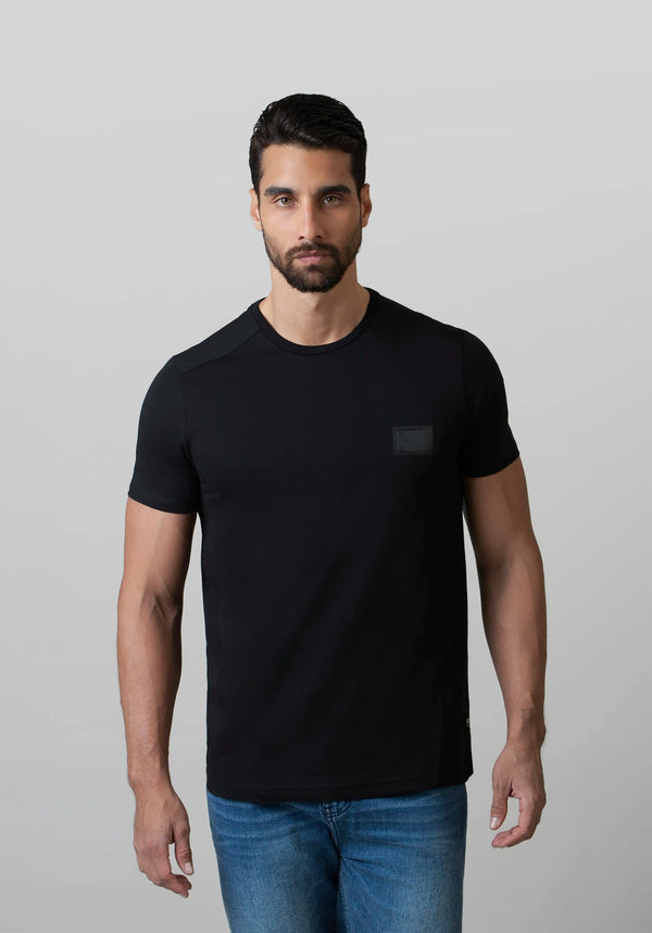 CAMISETA MANGA CORTA COLOR NEGRO