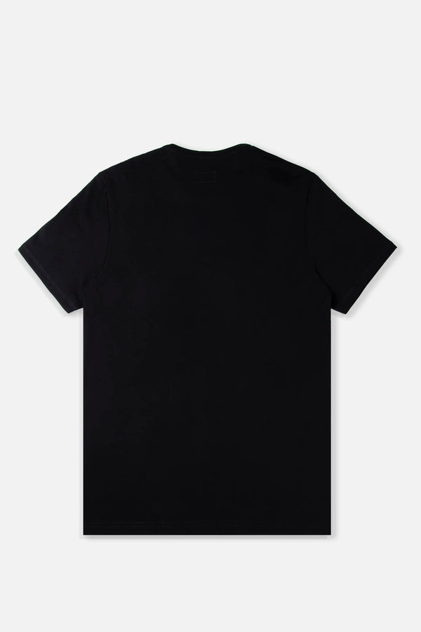 CAMISETA MANGA CORTA COLOR NEGRO