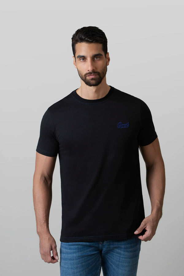 CAMISETA MANGA CORTA COLOR NEGRO