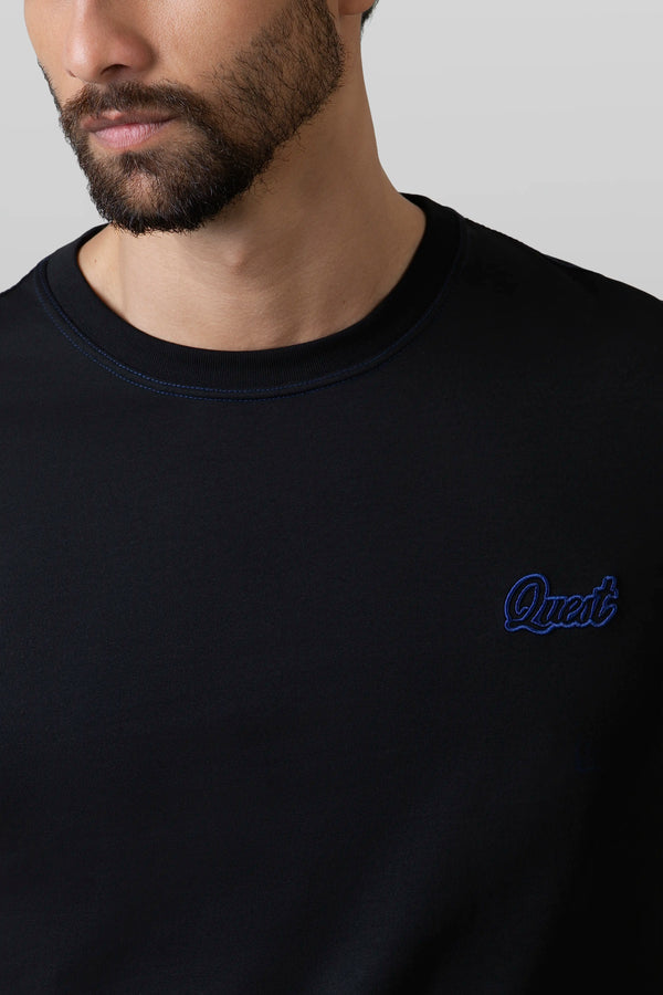 CAMISETA MANGA CORTA COLOR NEGRO