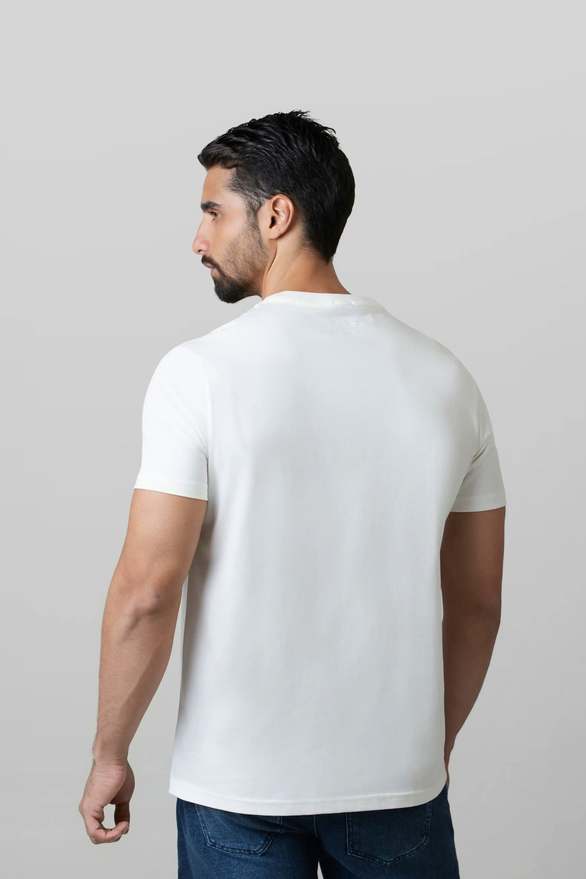 CAMISETA MANGA CORTA COLOR IVORY