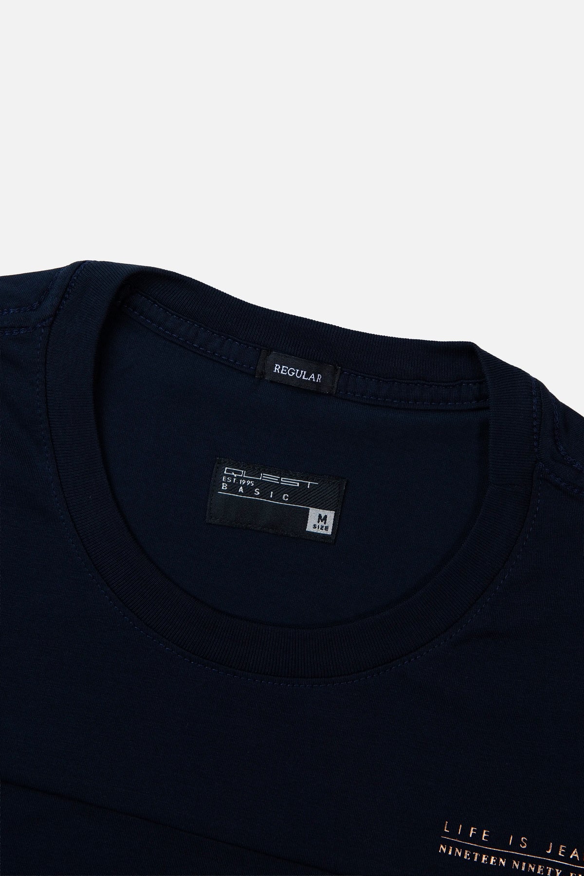 CAMISETA MANGA CORTA COLOR AZUL OSCURO