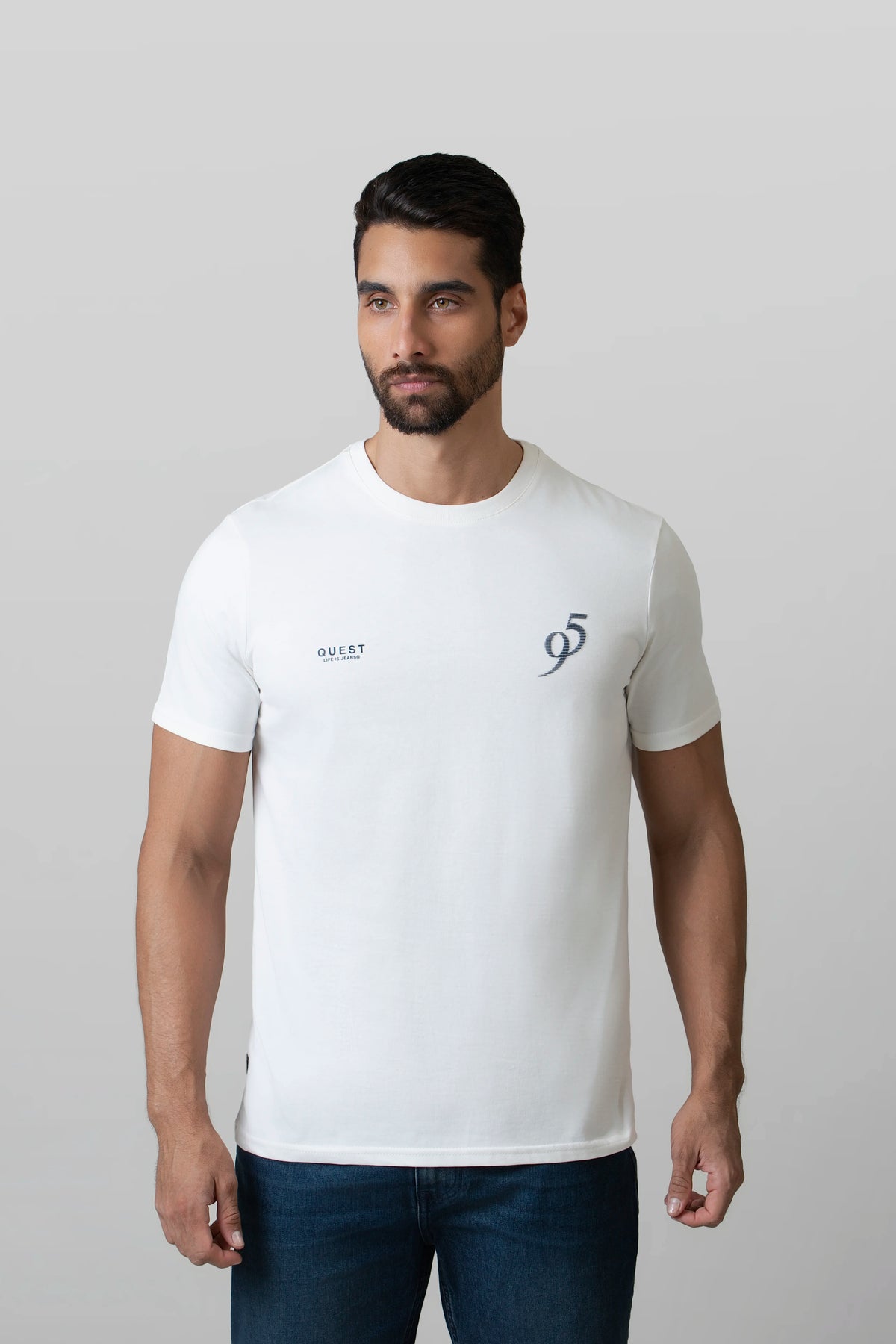 CAMISETA MANGA CORTA COLOR IVORY