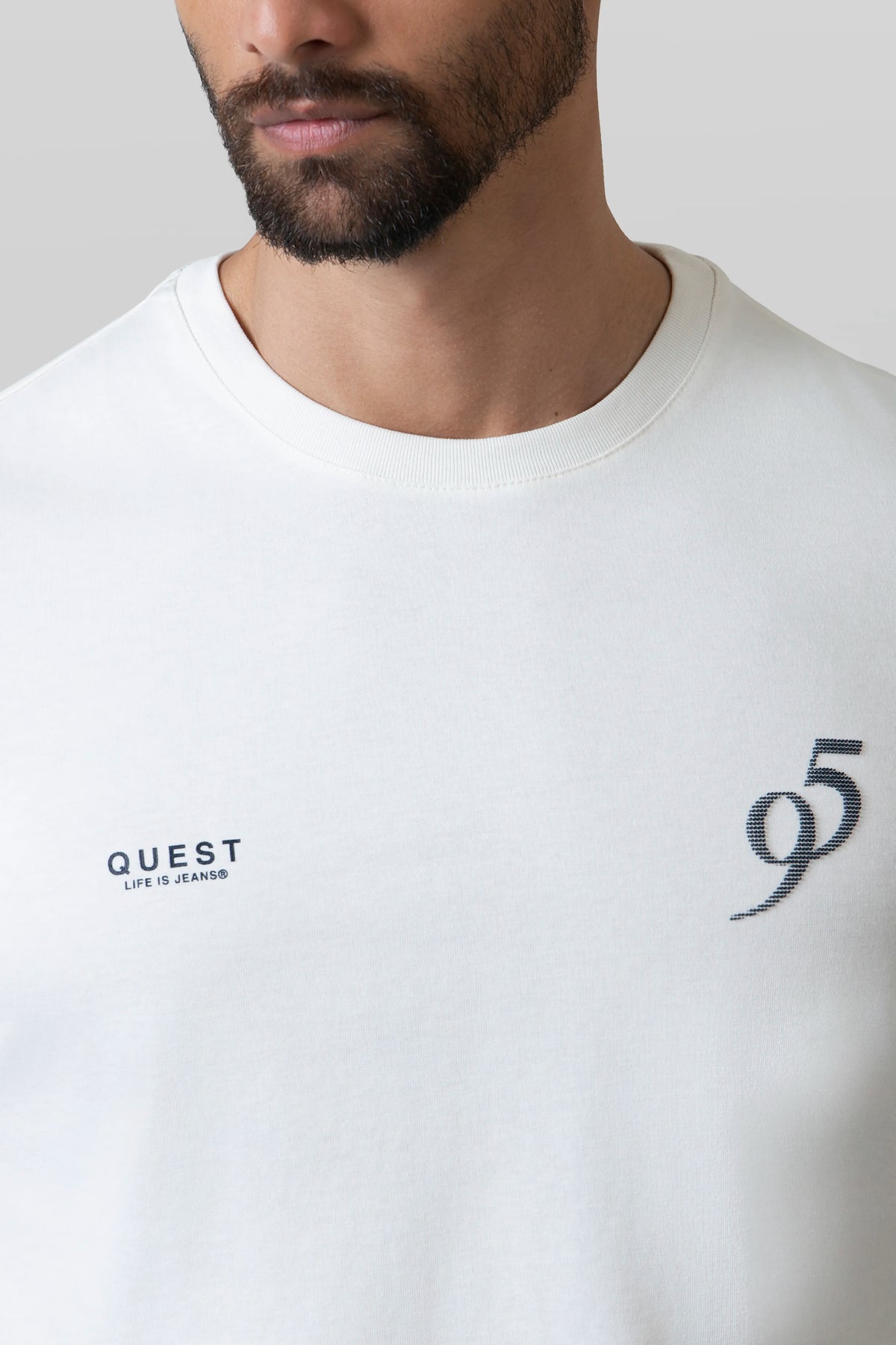 CAMISETA MANGA CORTA COLOR IVORY