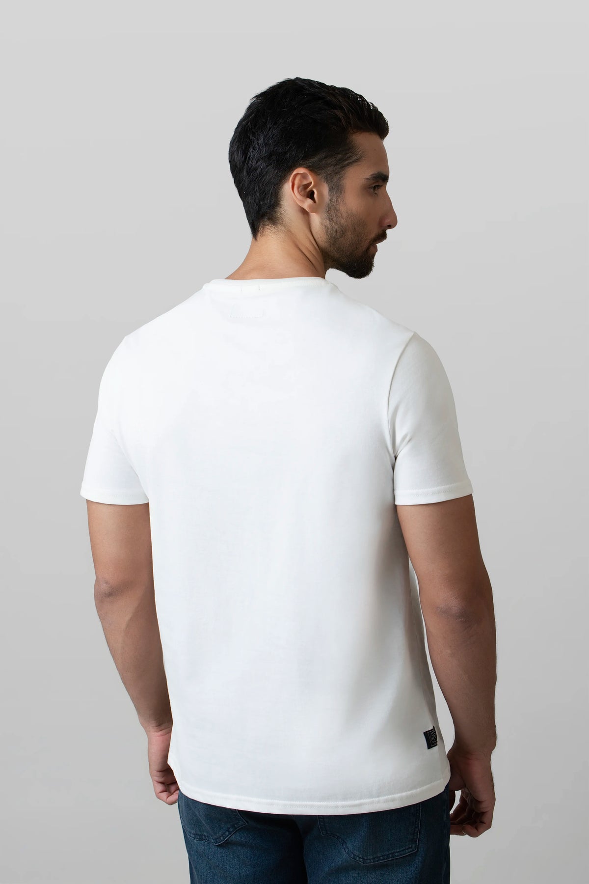CAMISETA MANGA CORTA COLOR IVORY