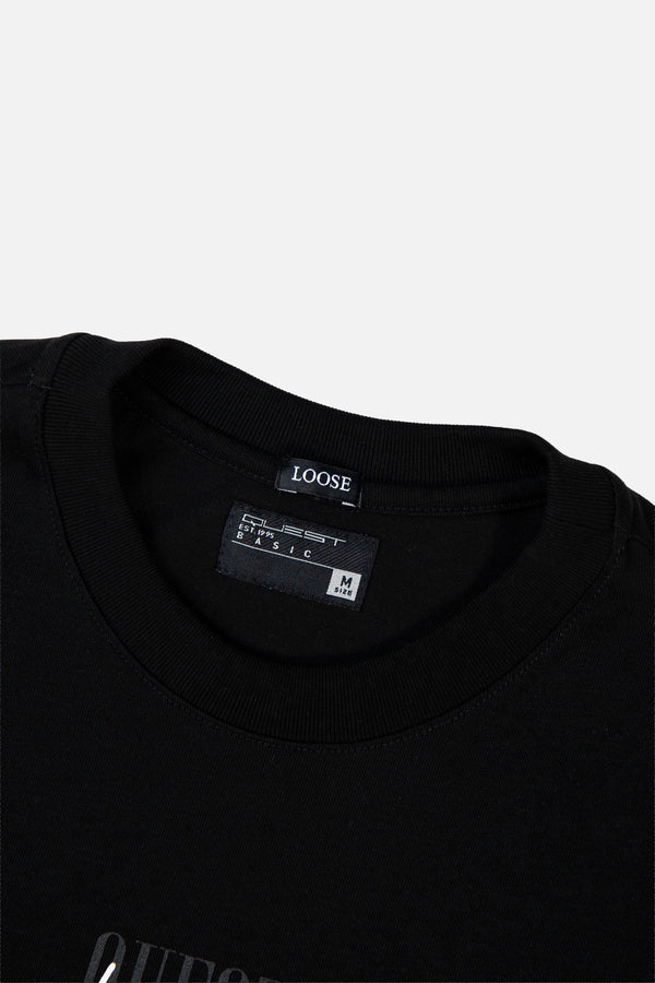 CAMISETA MANGA CORTA COLOR NEGRO