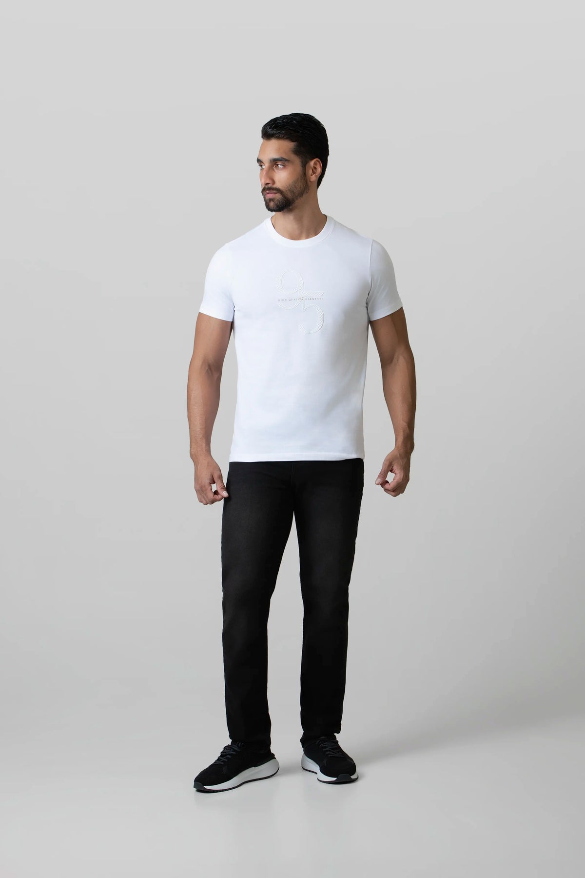 CAMISETA MANGA CORTA COLOR BLANCO