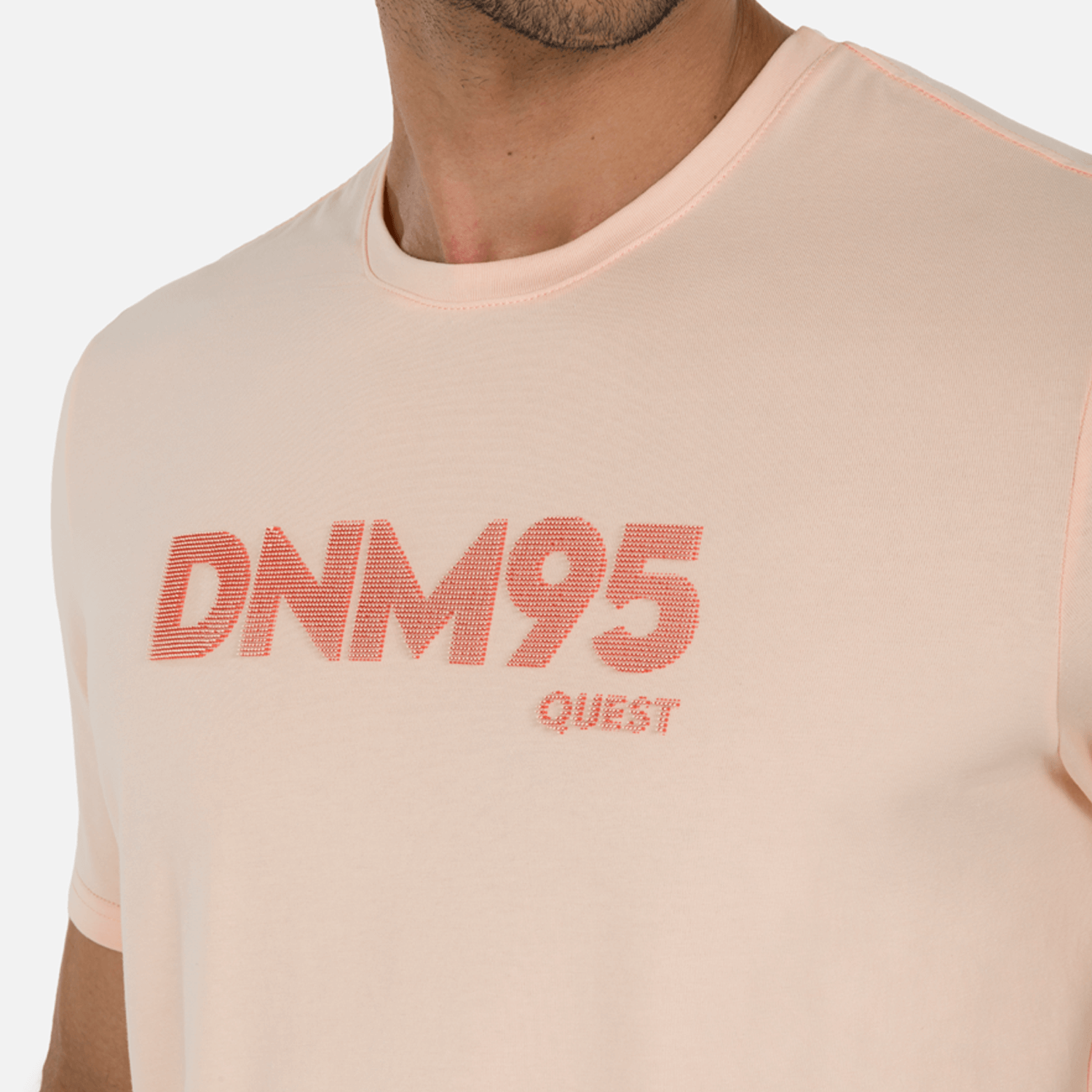 CAMISETA PREMIUM MANGA CORTA COLOR PEACH PARFAIT