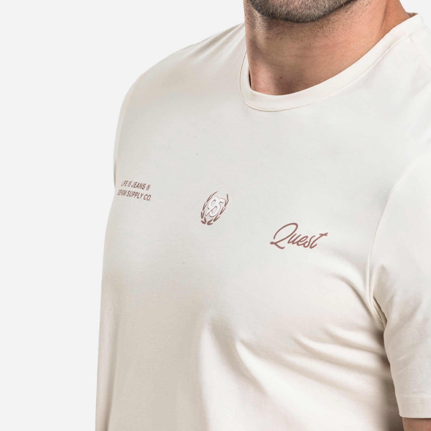 CAMISETA PREMIUM MANGA CORTA COLOR WHITECAP GRAY