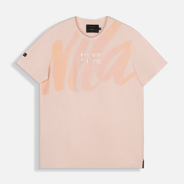 CAMISETA PREMIUM MANGA CORTA COLOR PEACH PARFAIT