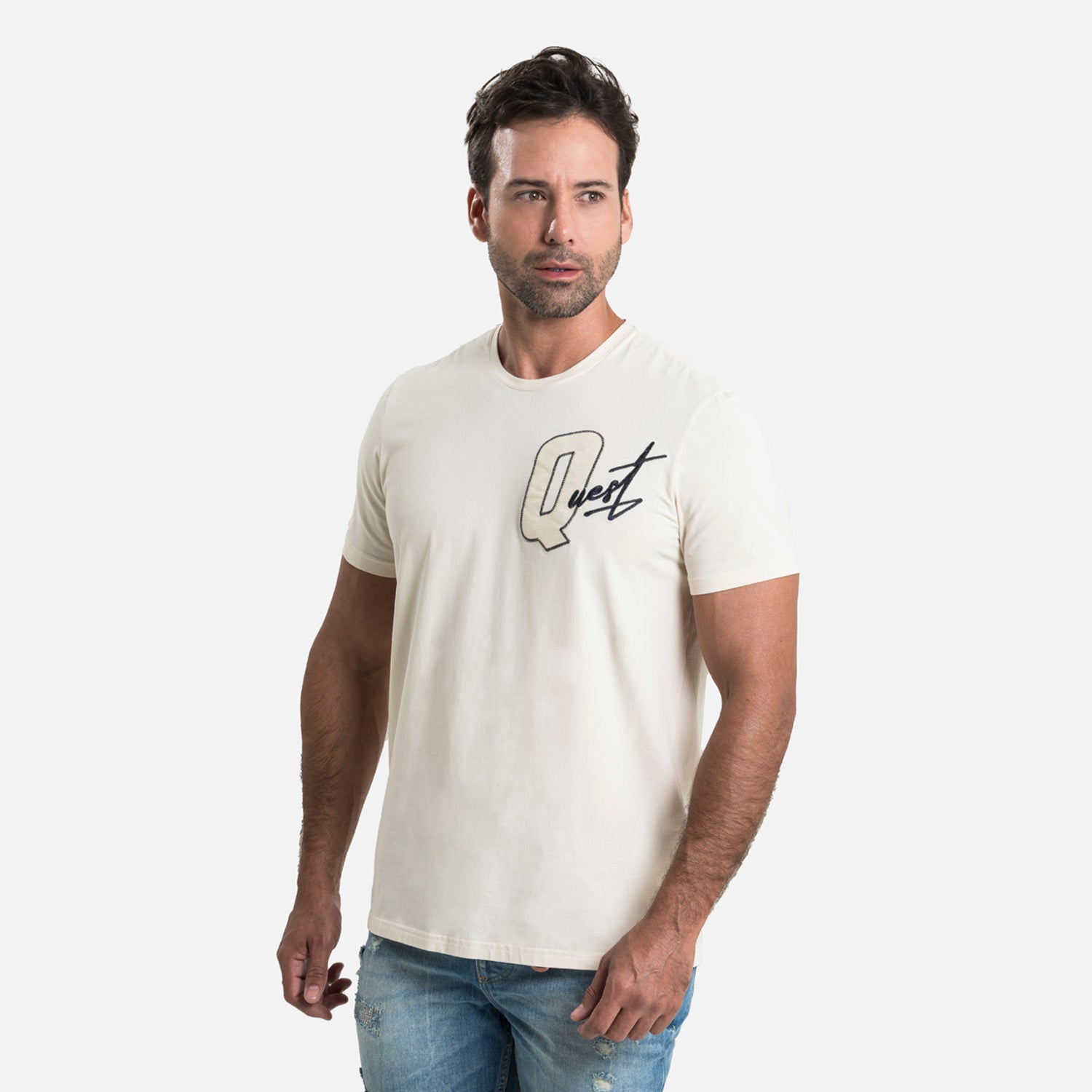 CAMISETA PREMIUM MANGA CORTA COLOR WHITECAP GRAY