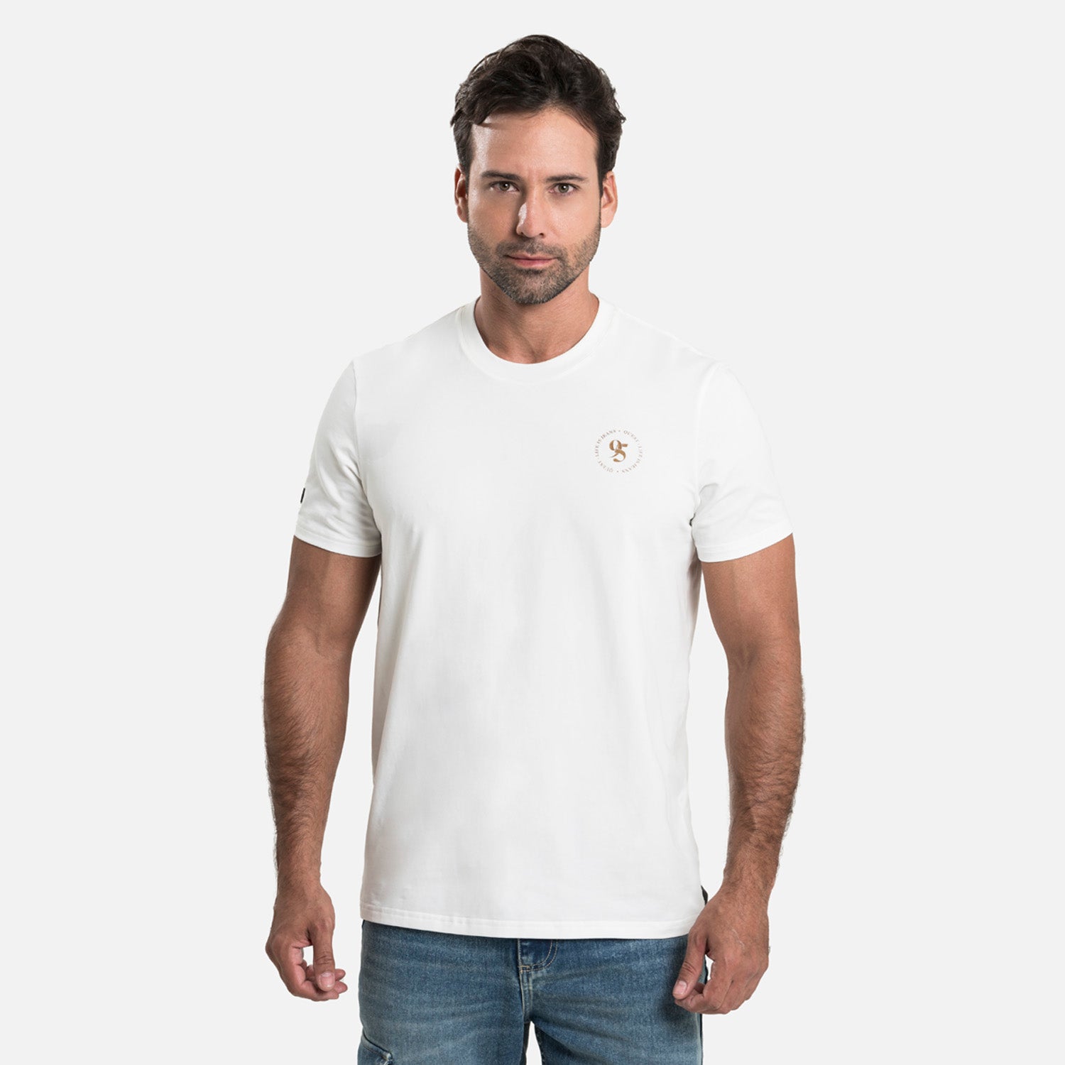 CAMISETA PREMIUM MANGA CORTA COLOR IVORY