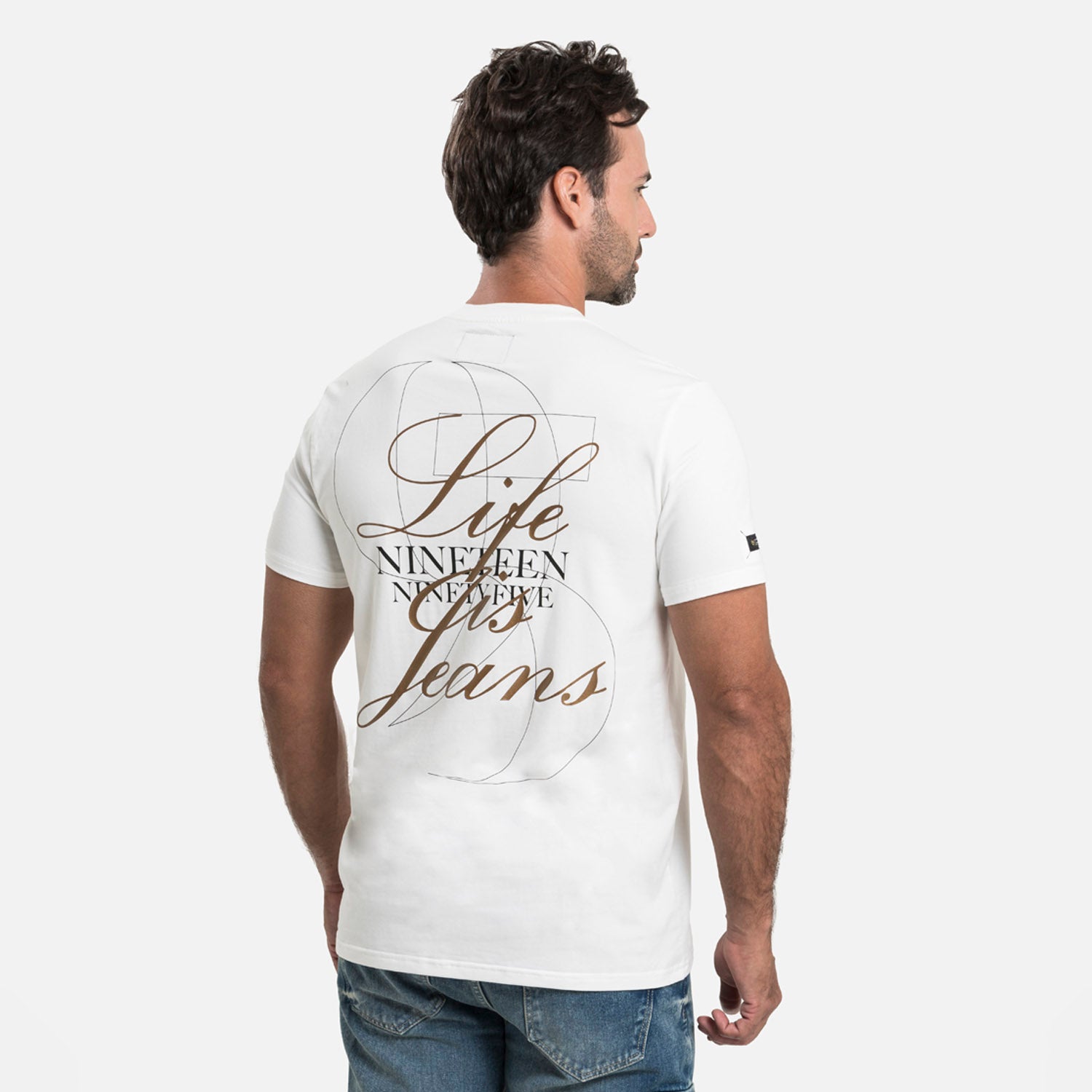 CAMISETA PREMIUM MANGA CORTA COLOR IVORY