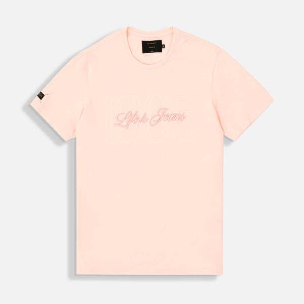 CAMISETA PREMIUM MANGA CORTA COLOR PEACH PARFAIT