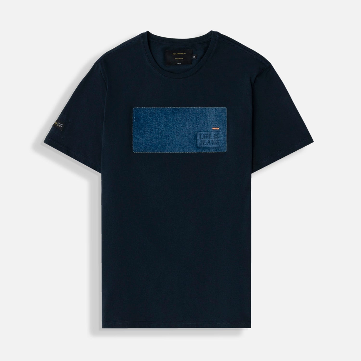CAMISETA PREMIUM MANGA CORTA COLOR AZUL NOCHE
