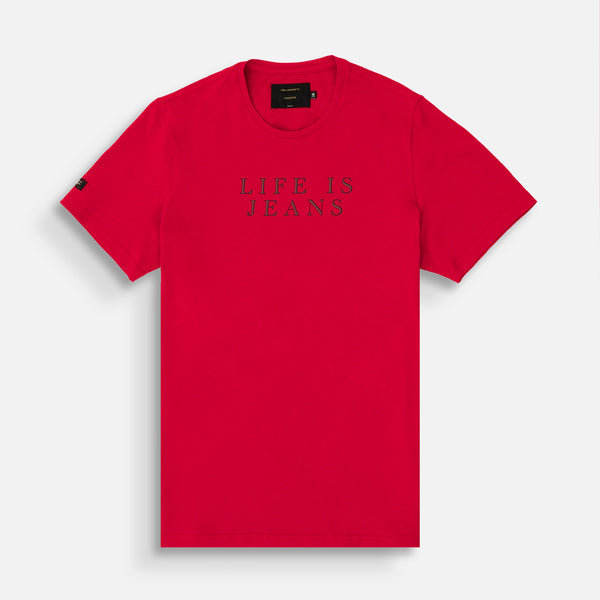 CAMISETA PREMIUM MANGA CORTA COLOR ROJO