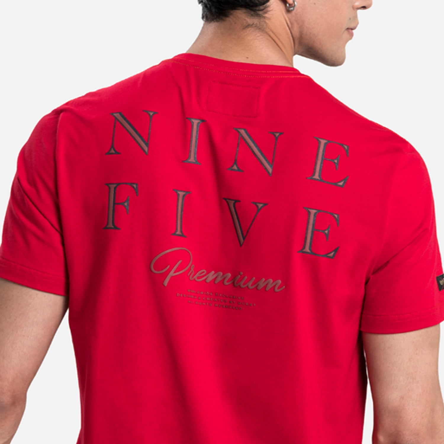 CAMISETA PREMIUM MANGA CORTA COLOR ROJO