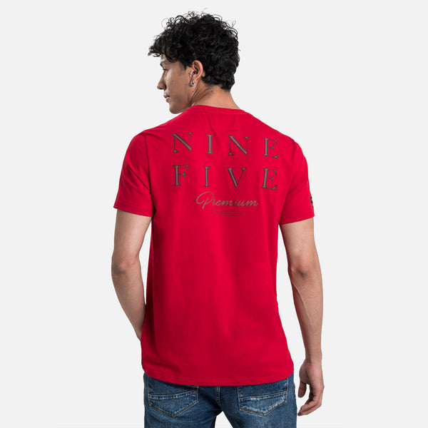 CAMISETA PREMIUM MANGA CORTA COLOR ROJO
