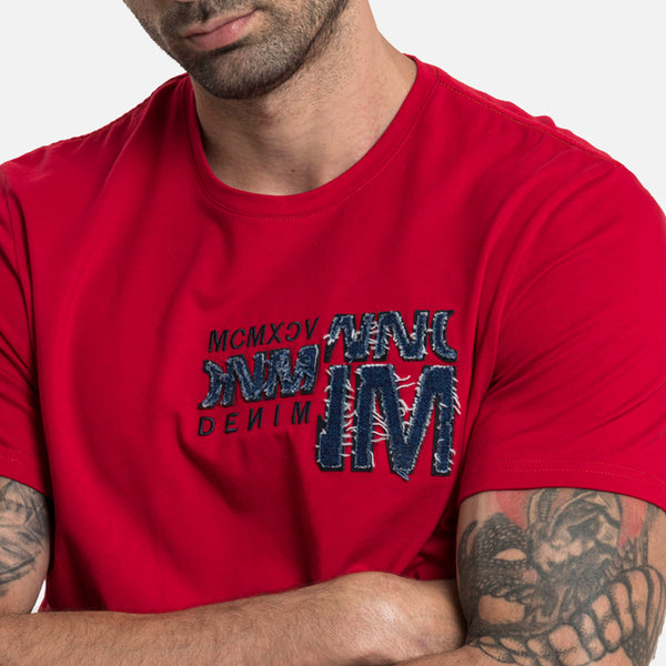 CAMISETA PREMIUM MANGA CORTA COLOR ROJO