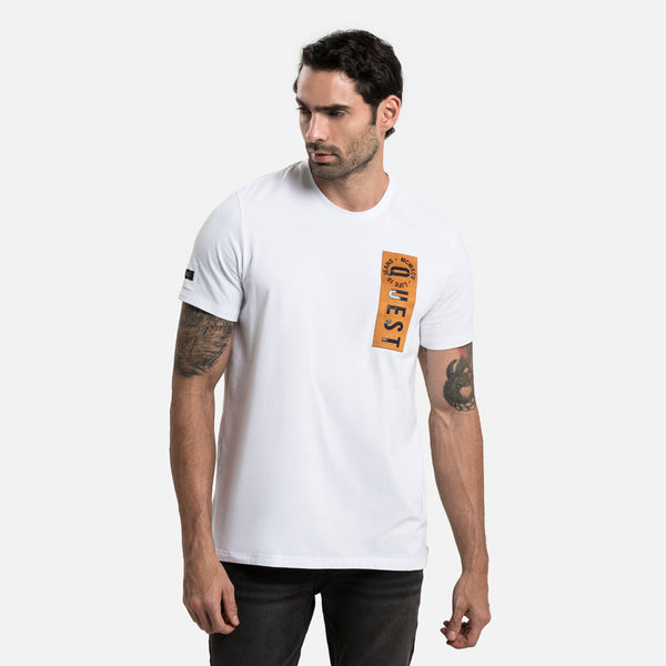 CAMISETA PREMIUM MANGA CORTA COLOR BLANCO BLANCO