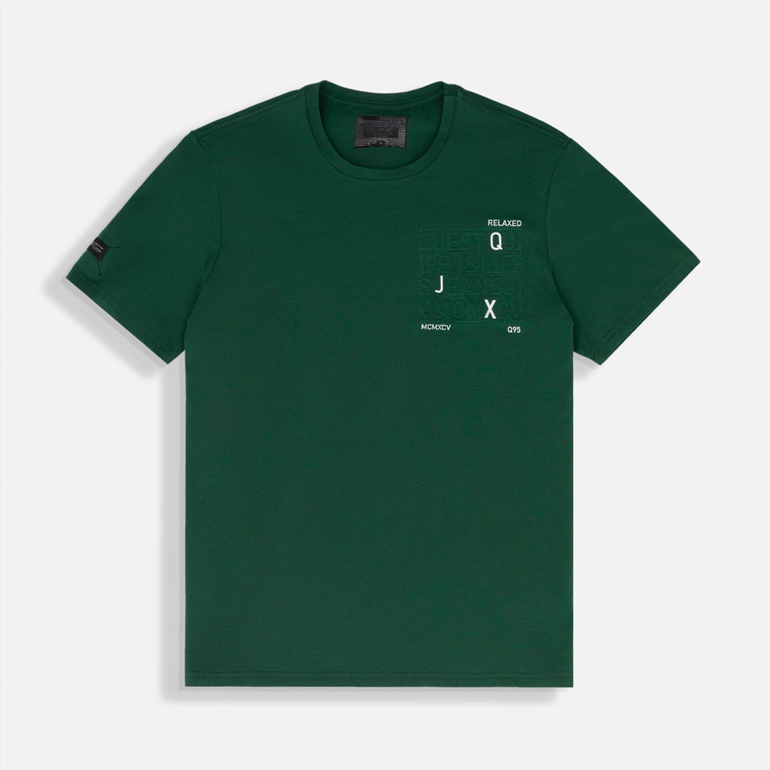 CAMISETA PREMIUM MANGA CORTA COLOR VERDE PRADERA