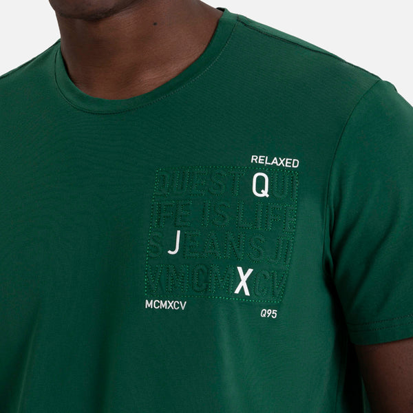 CAMISETA PREMIUM MANGA CORTA COLOR VERDE PRADERA