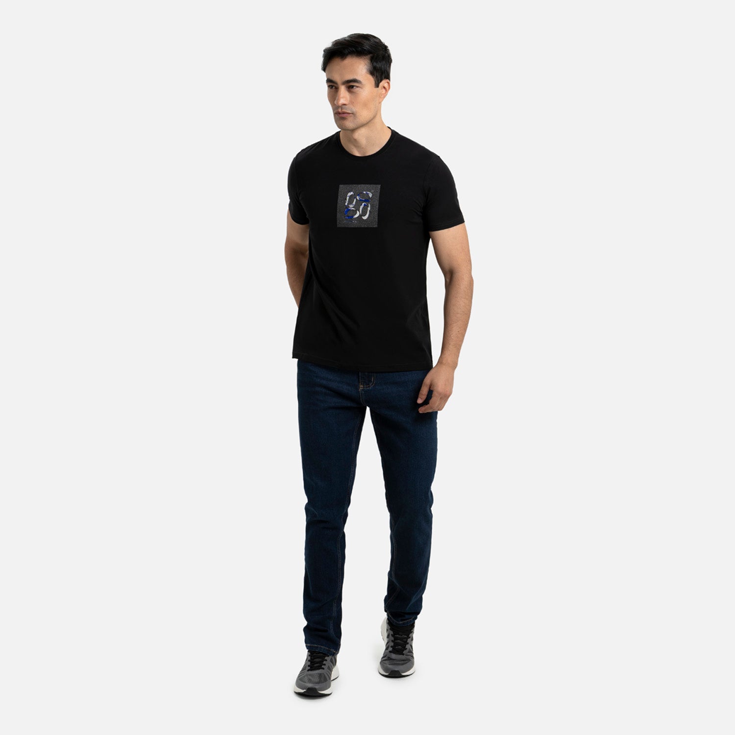 CAMISETA PREMIUM MANGA CORTA COLOR NEGRO