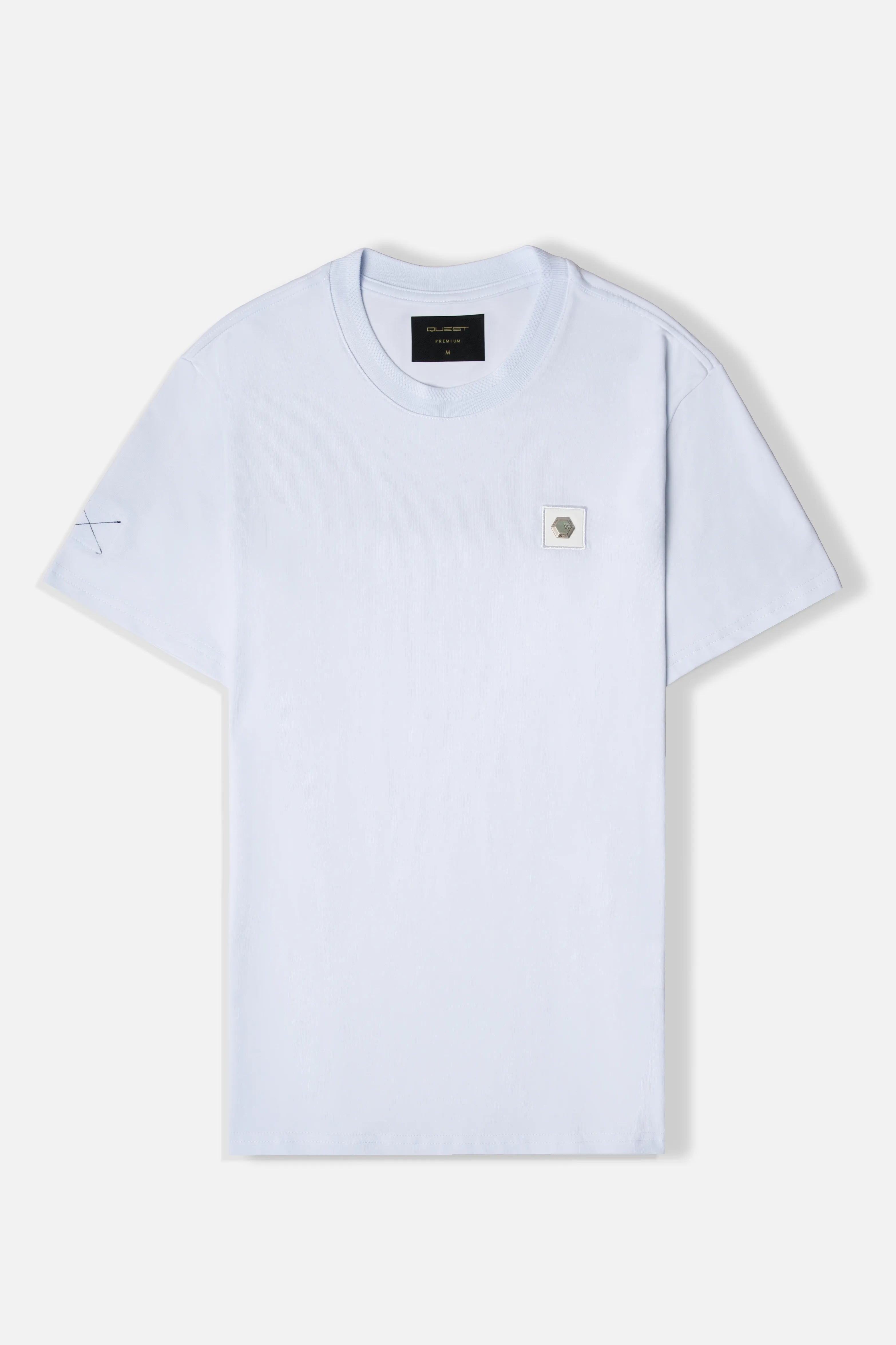 CAMISETA PREMIUM MANGA CORTA COLOR BLANCO OPTICO