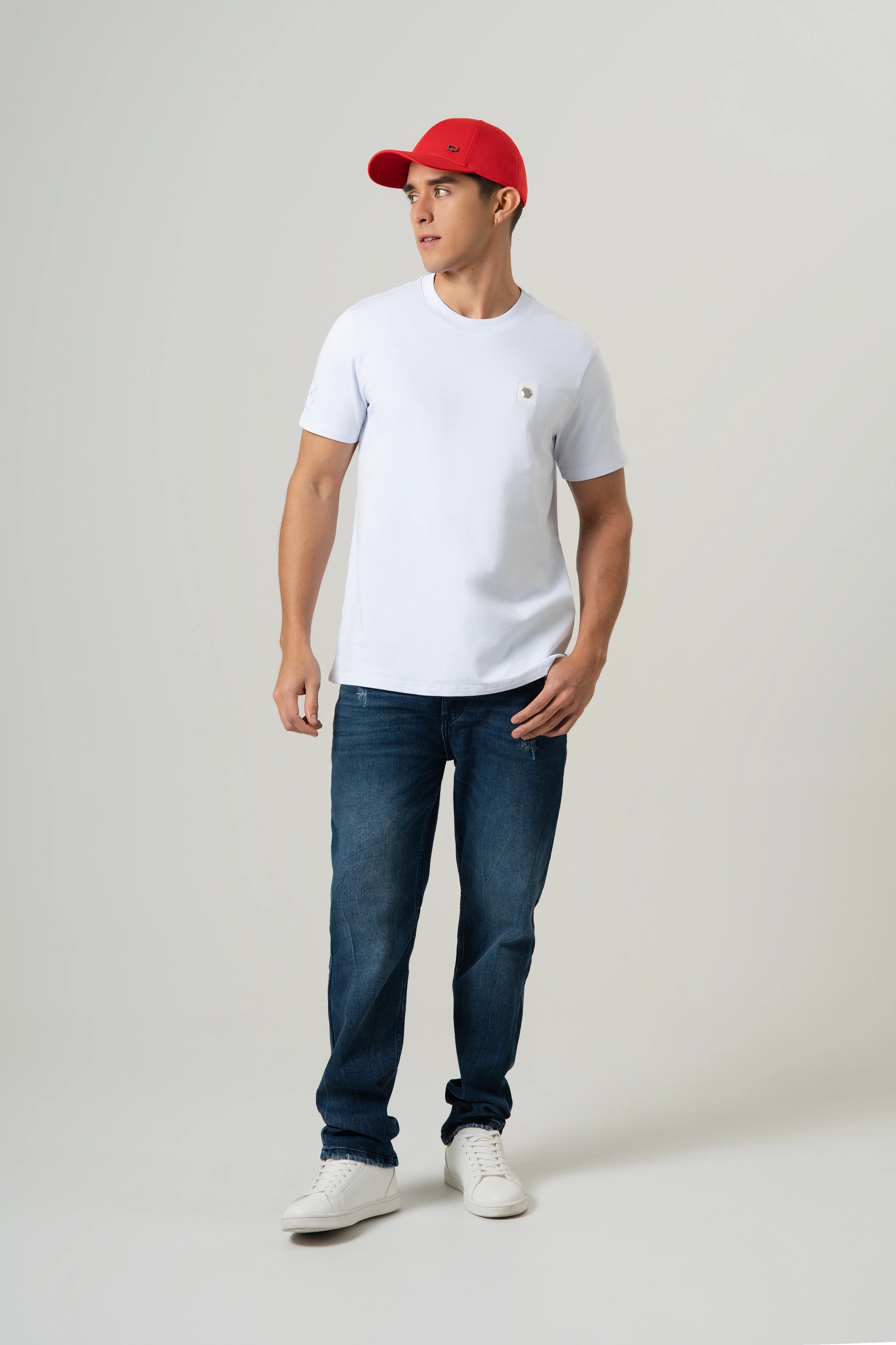 CAMISETA PREMIUM MANGA CORTA COLOR BLANCO OPTICO