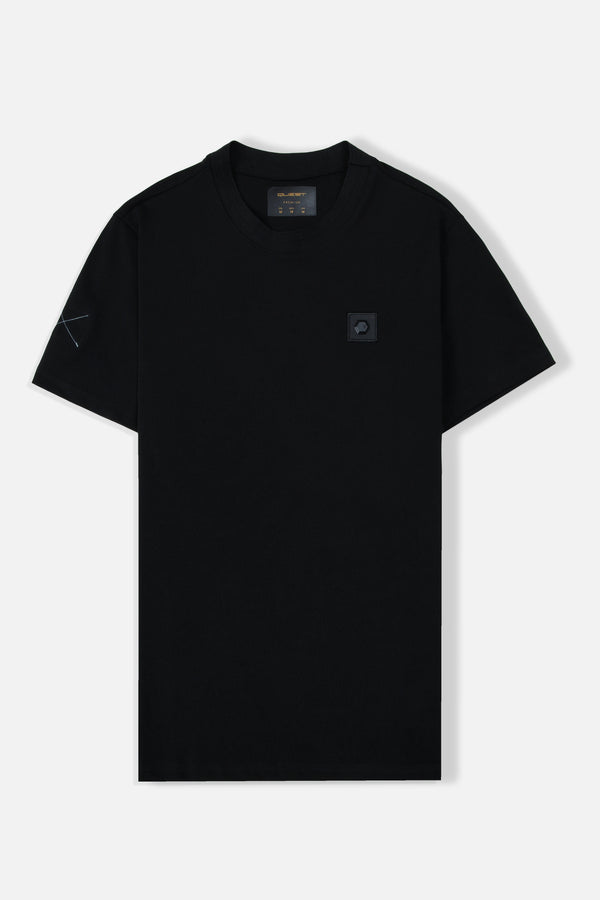 CAMISETA PREMIUM MANGA CORTA COLOR NEGRO