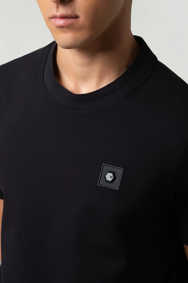 CAMISETA PREMIUM MANGA CORTA COLOR NEGRO