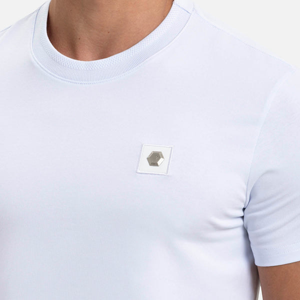 CAMISETA PREMIUM MANGA CORTA COLOR BLANCO OPTICO