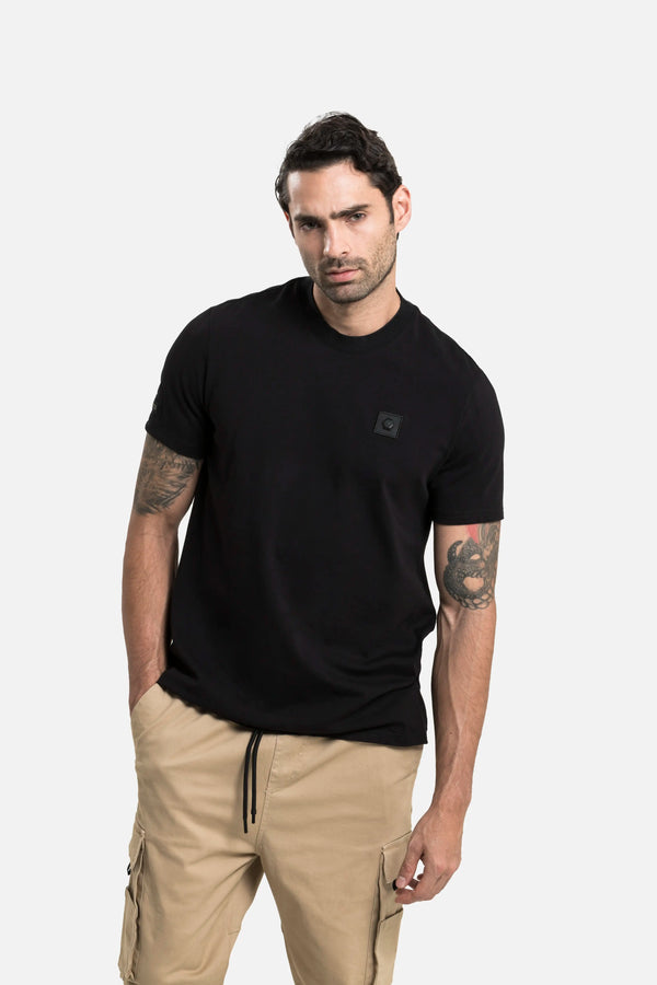 CAMISETA PREMIUM MANGA CORTA COLOR NEGRO